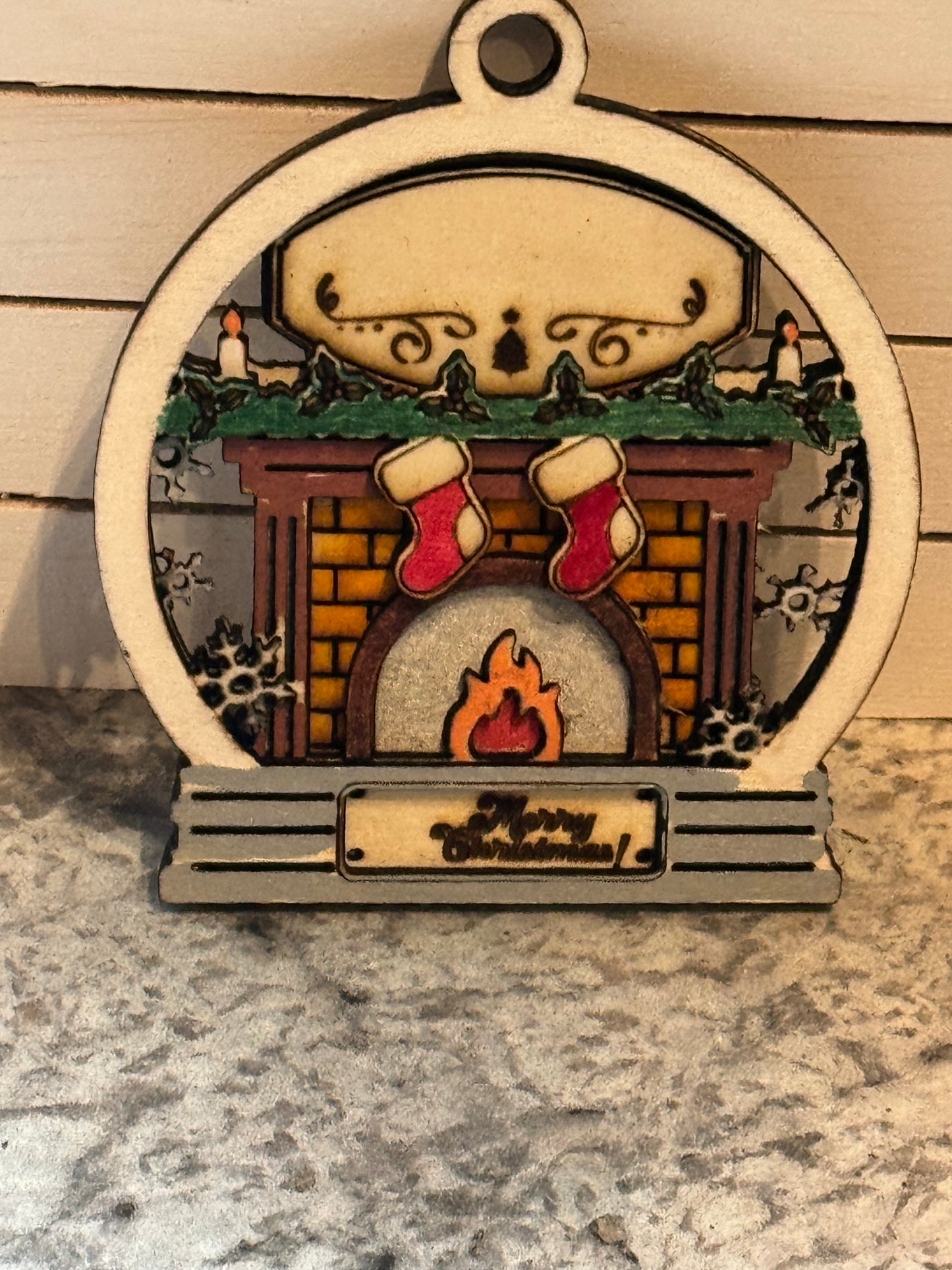 Adorable fireplace ornament