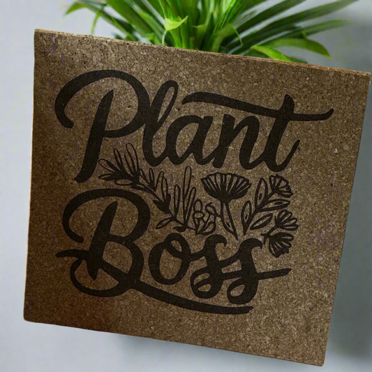 12x12 Cork board “Plant Boss”