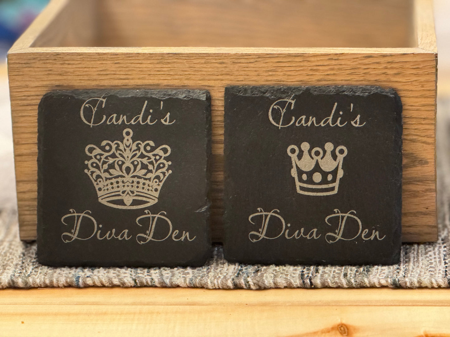 Custom Slate Coasters Set of Four